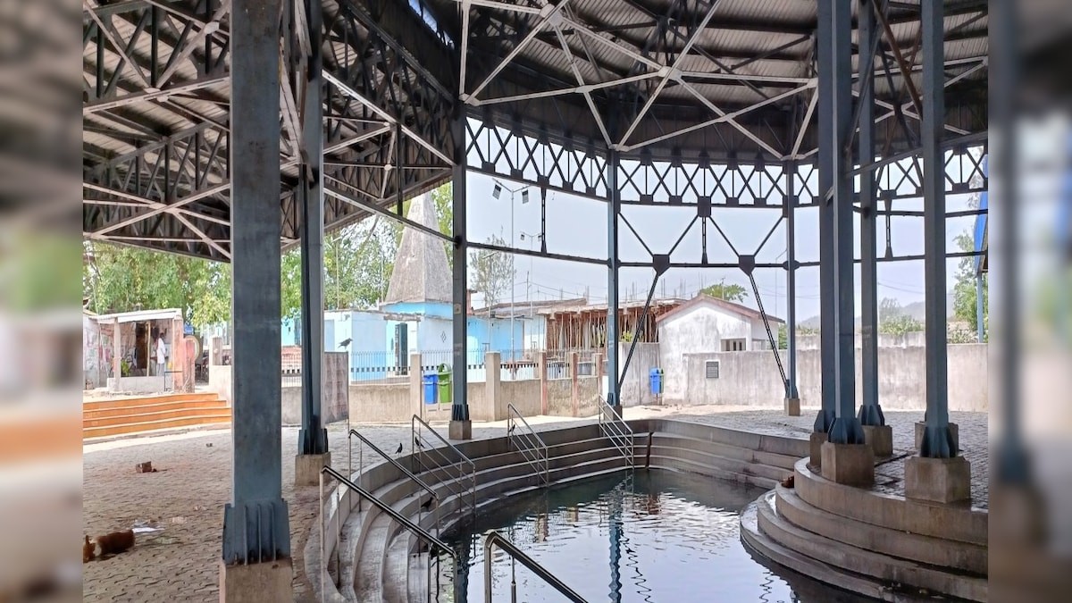 Surajkund Hot Springs — steam rising from thermal pool at dawn, Hazaribagh district, Jharkhand